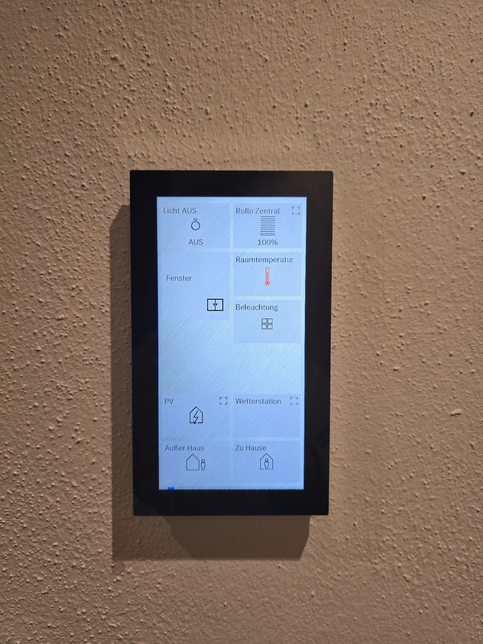 KNX Touchpanel zur Haussteuerung